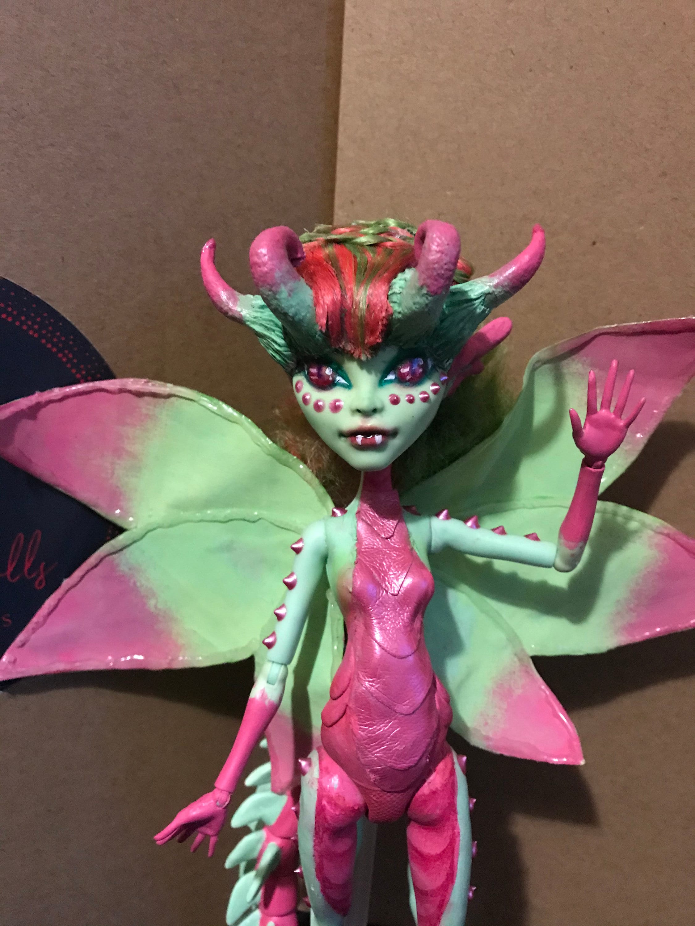 Dragon Ooak Monster High Doll Repainted Doll Etsy