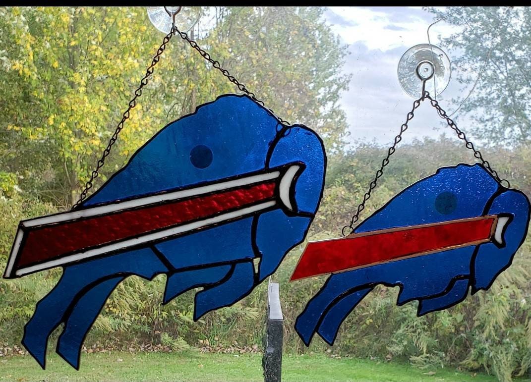 Buffalo Bills Logo in Stained Glass Etsy