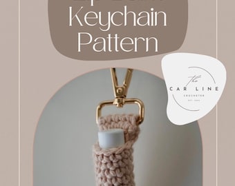Patrón de llavero de bálsamo labial de ganchillo / Terminología de ganchillo estadounidense (patrón en PDF)