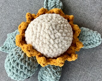 Sunflower Crochet Turtle Plushie