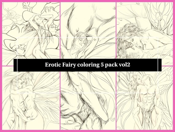 Download Naughty Erotic Fairy Coloring Pack Vol 2 Nsfw Etsy