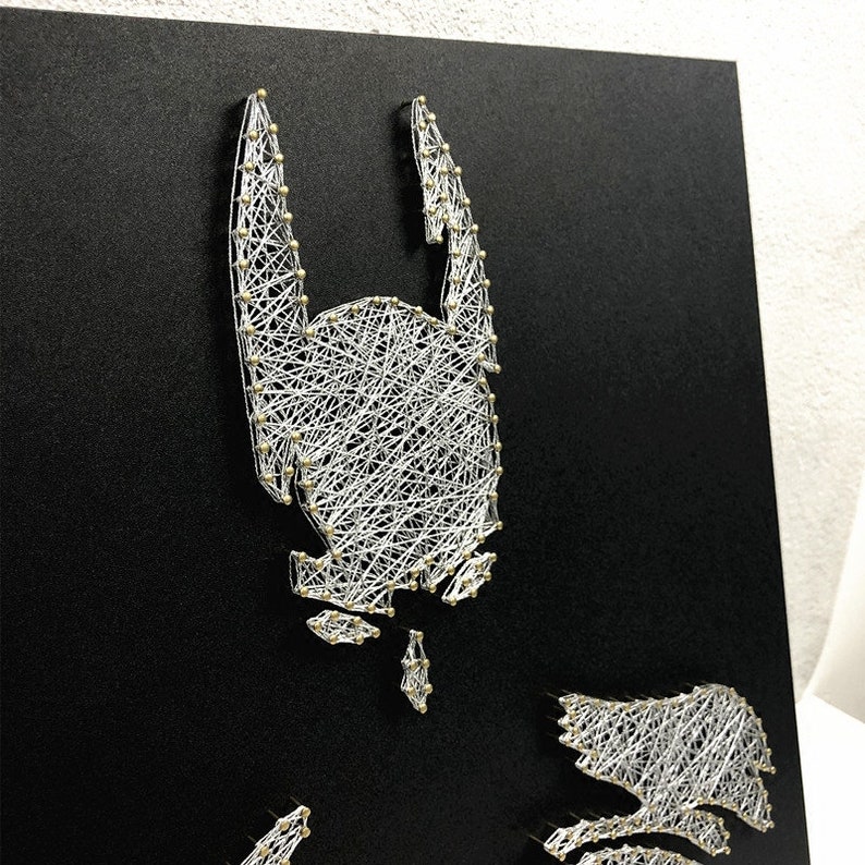 PaintingString ArtMarvel SeriesBatmanBat String Art Kit Etsy