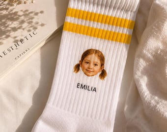 Custom Photo Socks, Personalized Picture Socks, Custom Face Socks, Photo Socks Gift, Personalized Socks with Name, Unique Gift Idea