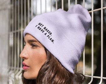 Get naked organic cotton beanie, sustinable beanie