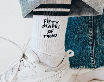 Custom embroidered socks custom gift for Anniversary personalized gift unique gift for Xmas custom crew white sokcs Stocking Stuffers