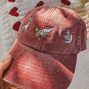 Pet met meeuw zomer leuke geborduurde pet vintage zomerpet papa geborduurde pet aangepaste cadeau idee eten thema geborduurde pet