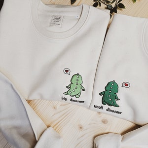 Custom matching sweatshirts for couples gift for couples gift for friends matching crewneck embroidered custom sweatshirts for couples gift