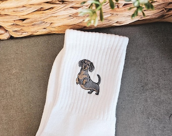 Sausage Dog Socks Dachshund Dog Socks Dachshund Embroidered Socks