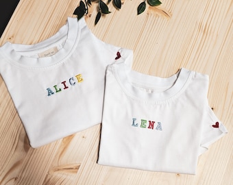 Aangepaste baby t-shirt aangepaste kindert-shirt cadeau voor baby's aanpassen aangepaste cadeau voor kinderen cadeau voor pasgeboren geborduurde aangepaste t-shirts voor kinderen