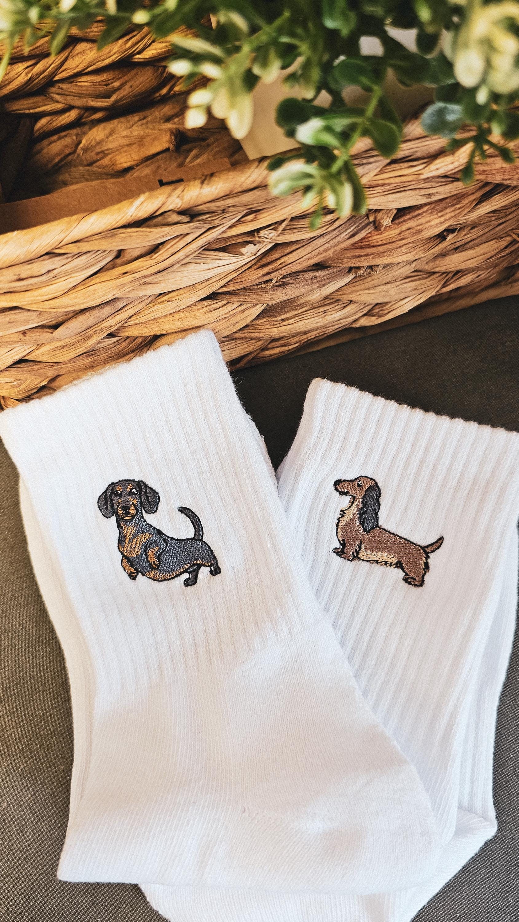 Animal Socks 3-Pack Dachshund For Women – Cute Wiener Dog Crew