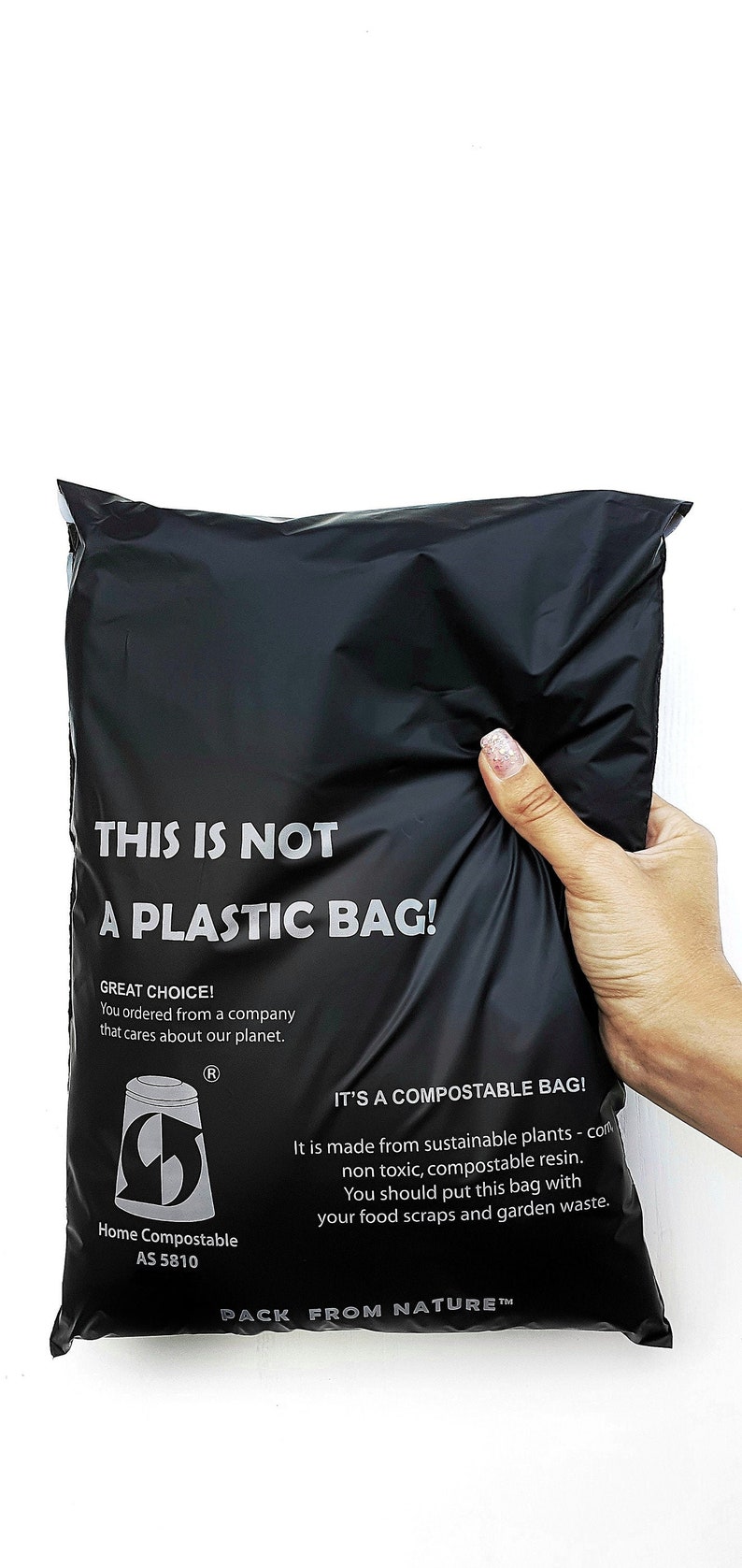 Eco friendly compostable mailing bags 100 units pack size Etsy