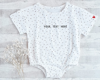 Aangepaste geborduurde baby romper gepersonaliseerde baby jongen romper aangepaste baby meisje romper cadeau voor pasgeboren meisje cadeau voor pasgeboren jongen cadeau voor baby