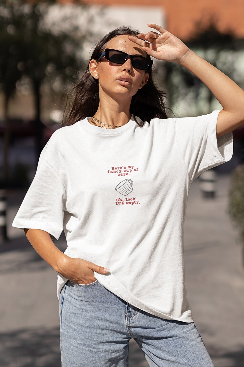 Sarcastic t-shirt with embroidered quote gift for her gift for girlfriend sassy tshirt for her gift for boyfriend gift for christmas image 1