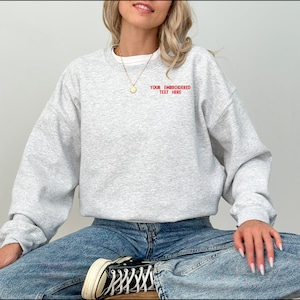 Personalisiertes Sweatshirt besticktes Geschenk für Sie Besticktes Geschenk für Ihn Personalisiertes Weihnachtsgeschenk