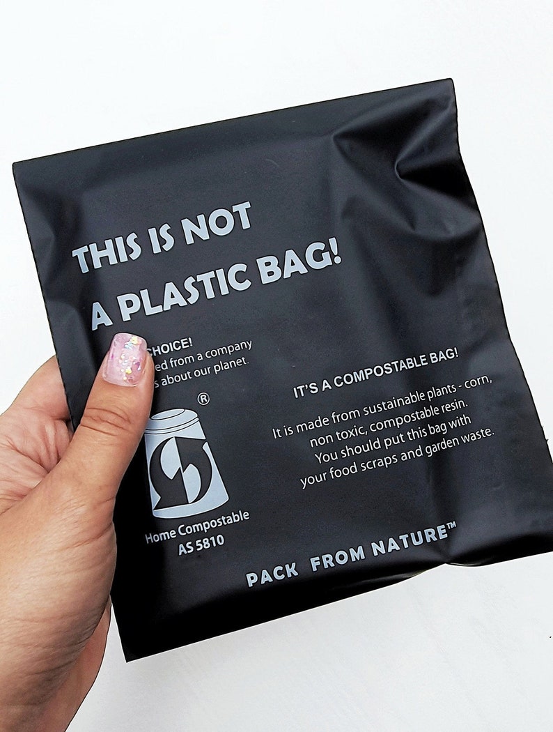 Eco friendly compostable mailers Sample Pack biodegradable Etsy