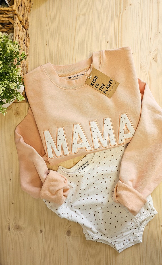 Conjunto a juego para mama y bebe sudadera para mama a juego con pelele para bebe