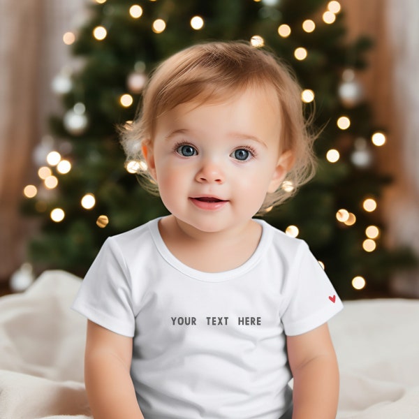 Personalisiertes Baby T-shirt benutzerdefinierte Kleinkind t-shirt benutzerdefinierte Geschenk für Baby Mädchen benutzerdefinierte Geschenk für Baby Jungen Geschenk für Neugeborene bestickt t-Shirt für Kinder