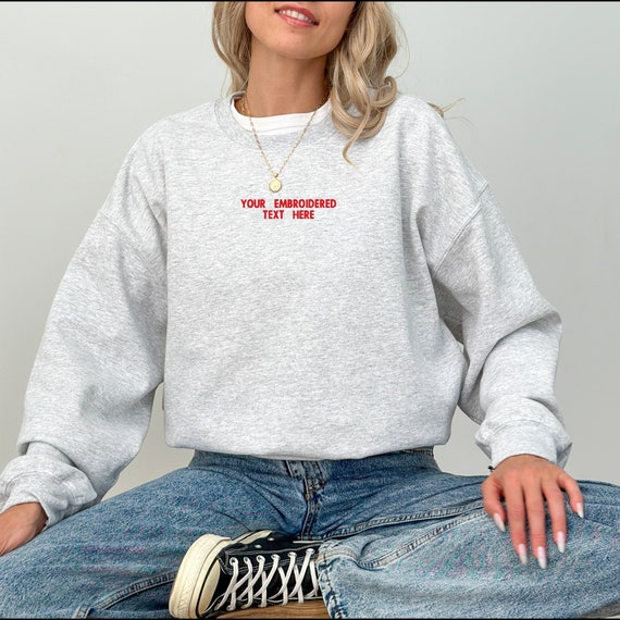 Custom embroidered pullover hotsell