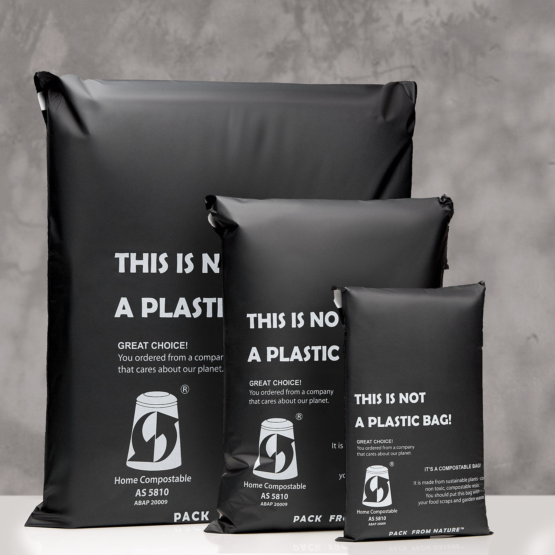 Eco Friendly Compostable Mailer 100 Units Pack Size 165 Mm X Etsy Canada