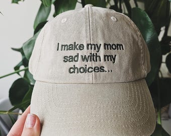Personalised Vintage Cap Custom vintage cap embroidered unisex dad cap customize gift cap for her custom gift for him Washed Dad Hat