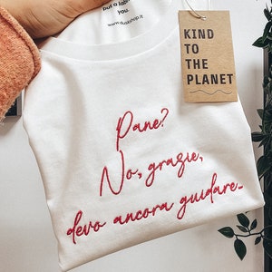 Op maat geborduurd T-shirt Aangepaste tekst T-shirt T-shirt aanpassen Gepersonaliseerd cadeau voor hem Aangepaste tekst Shirt Aangepaste slogan shirt girft voor haar afbeelding 3