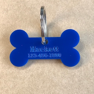 Bone dog tag, Dog bone id tag, cute dog tag, Dog collar tag, custom pet, personalized dog tag, pet tags, pet tags for dogs, puppy tag