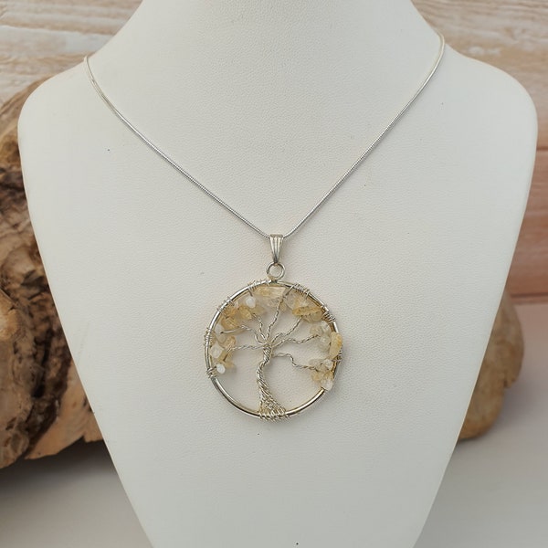 COLLIER ARBRE de Vie CITRINE