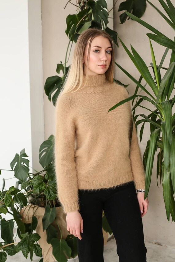 tan turtleneck womens
