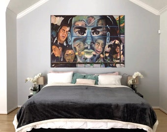 Moods in Time- Stunning, Unique, Contemporary Wall Art, Acrylic Painting, Gorgeously Hand Made, Large Format. MSALAZARDESIGN.