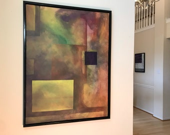 Composition No.6 - Contemporary Wall Art, Acrylic Painting, Geometric Abstraction. MSALAZARDESIGN.