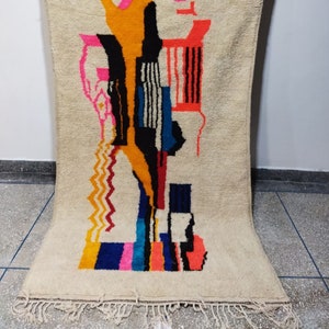 Azilal Rug - High Quality - Moroccan Berber - Sheep 100% Wool Rug - Luxury Living Room - Designer Home Decor-Fabulous Handmade Rugs/Fine Rug