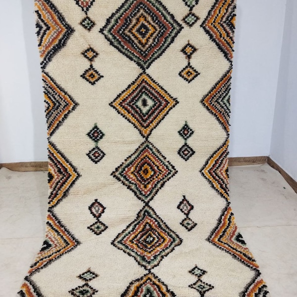 MOROCCAN AZILAL RUG - Custom Moroccan Rug - Large Area Rug - Bohemian Handmade Rug - Sheep Wool Rug - New Beni ouarain rug - fine berber rug