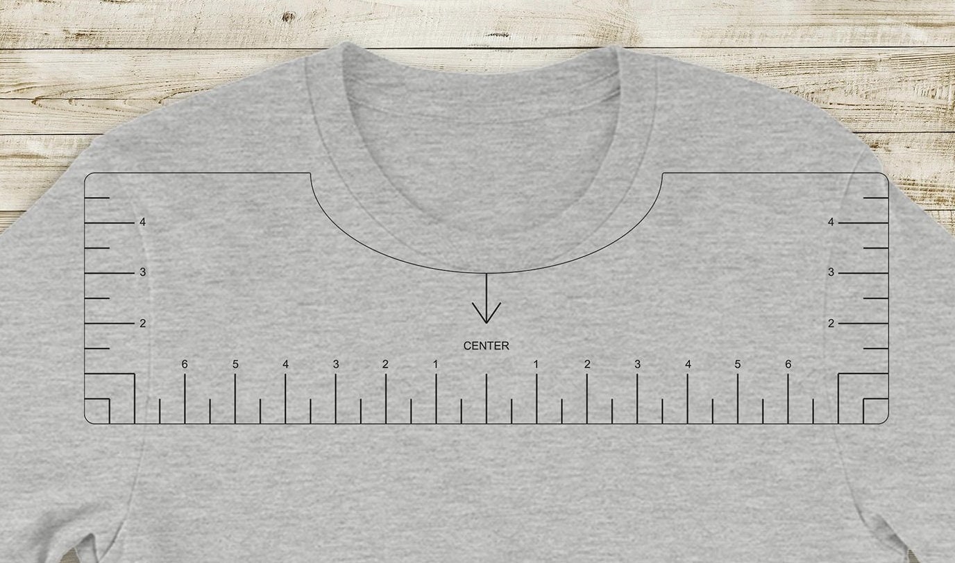 Download Tshirt Ruler SVG T-shirt Alignment Tool DXF Shirt ...