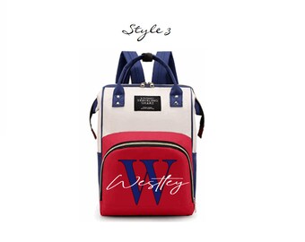 red diaper bolsa for boy