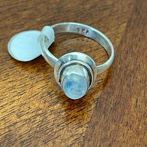 Moonstone Sterling Silver Handmade Ring