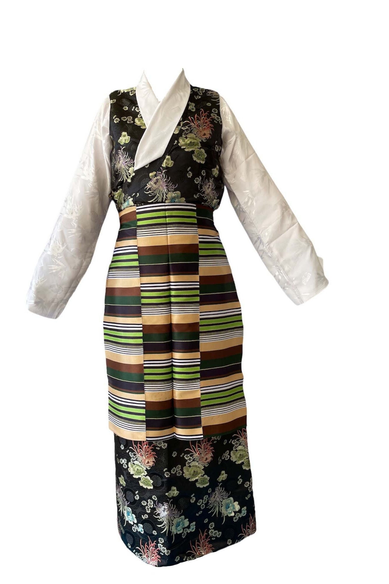 Preowned Silk Tibetan traditional dress For Women | eBay