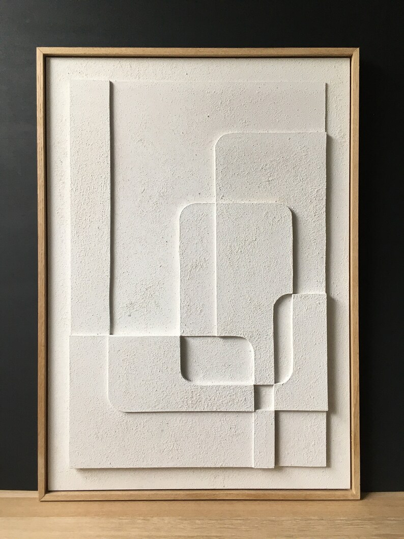 Relief Wall Art Minimalism Wall Decor Modern Wall Art Etsy