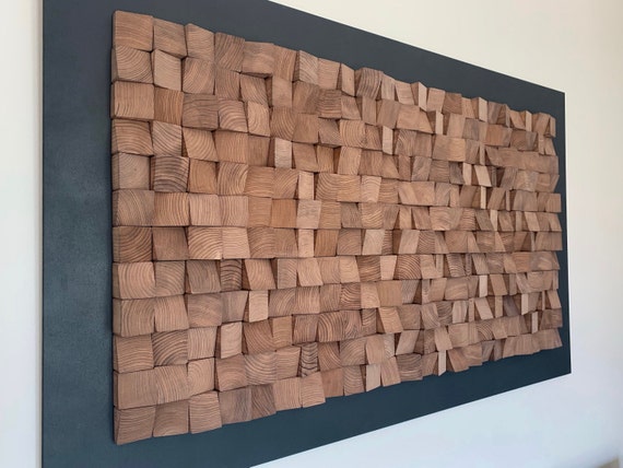Hertog Reis Jong Houten mozaïek schilderij 3D kunst aan de muur hout moderne - Etsy België