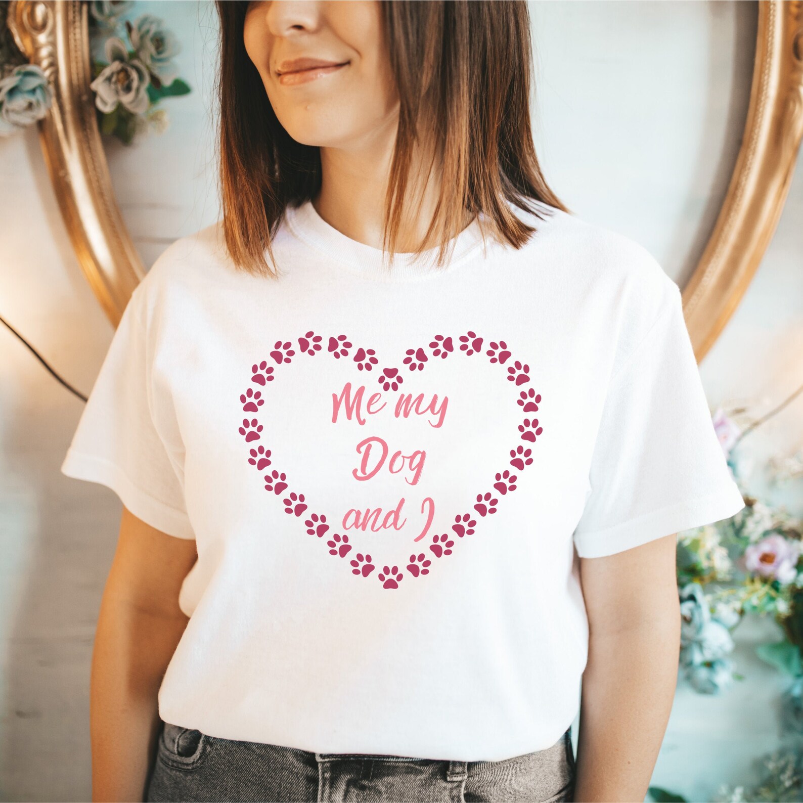 Funny Dog Women's Shirt Me My Dog And I T Shirt Dog Etsy