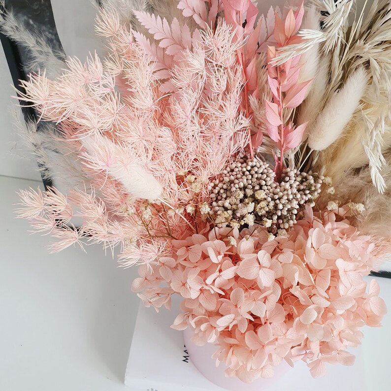 Dried flower bunches BLUSH Dry preserved flowers Gift for Etsy