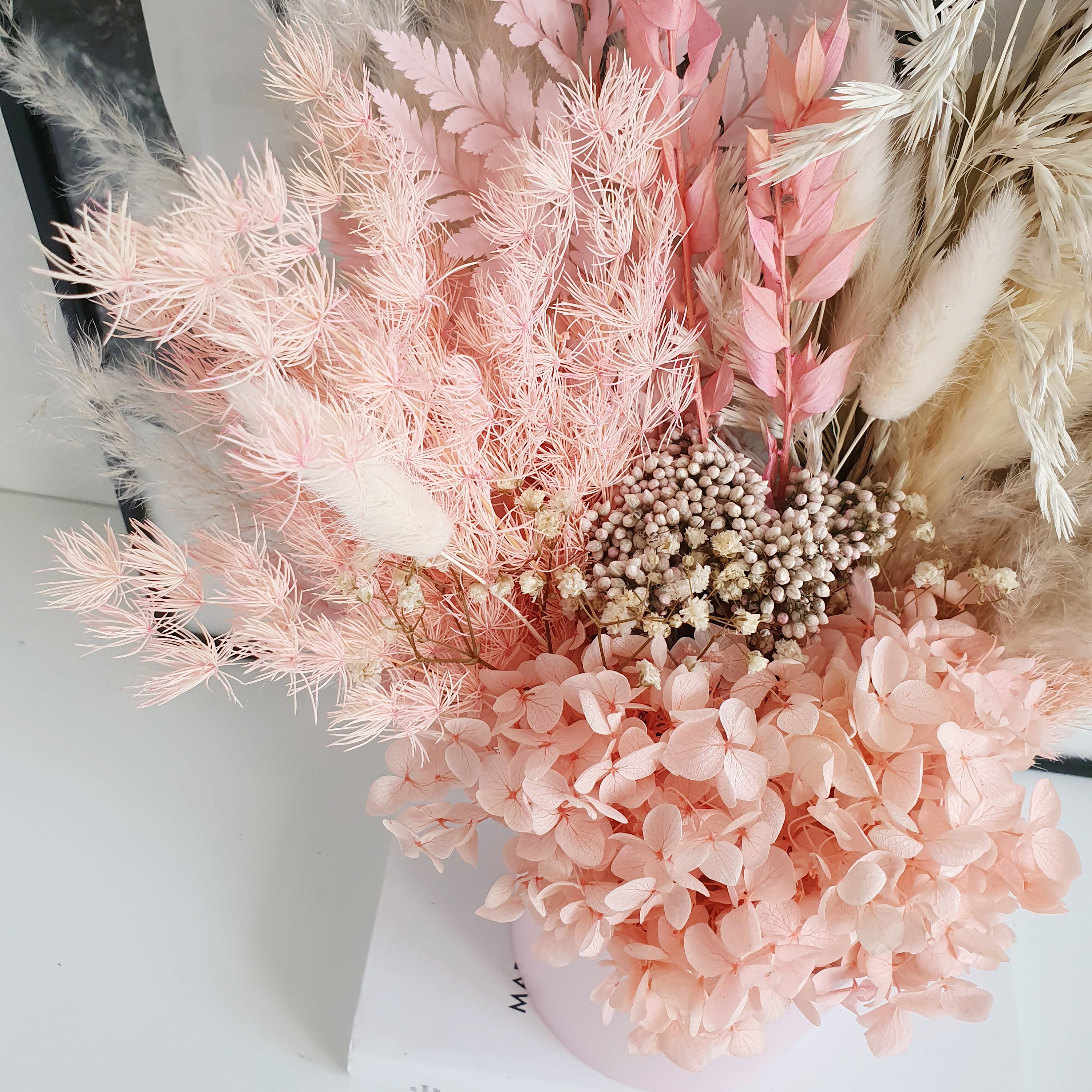 Dried flower bunches BLUSH Dry preserved flowers Gift for Etsy