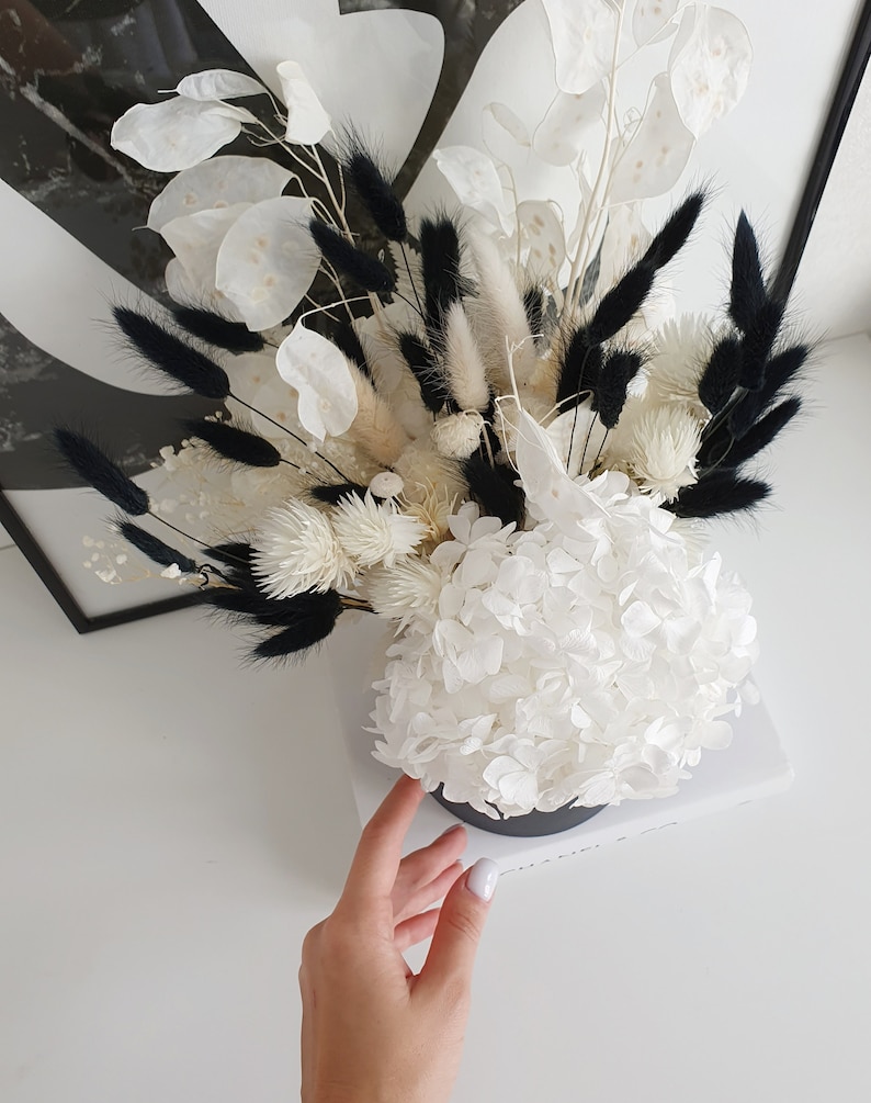 Dried flower bouquet Black Dry preserved flowers Gift for Etsy
