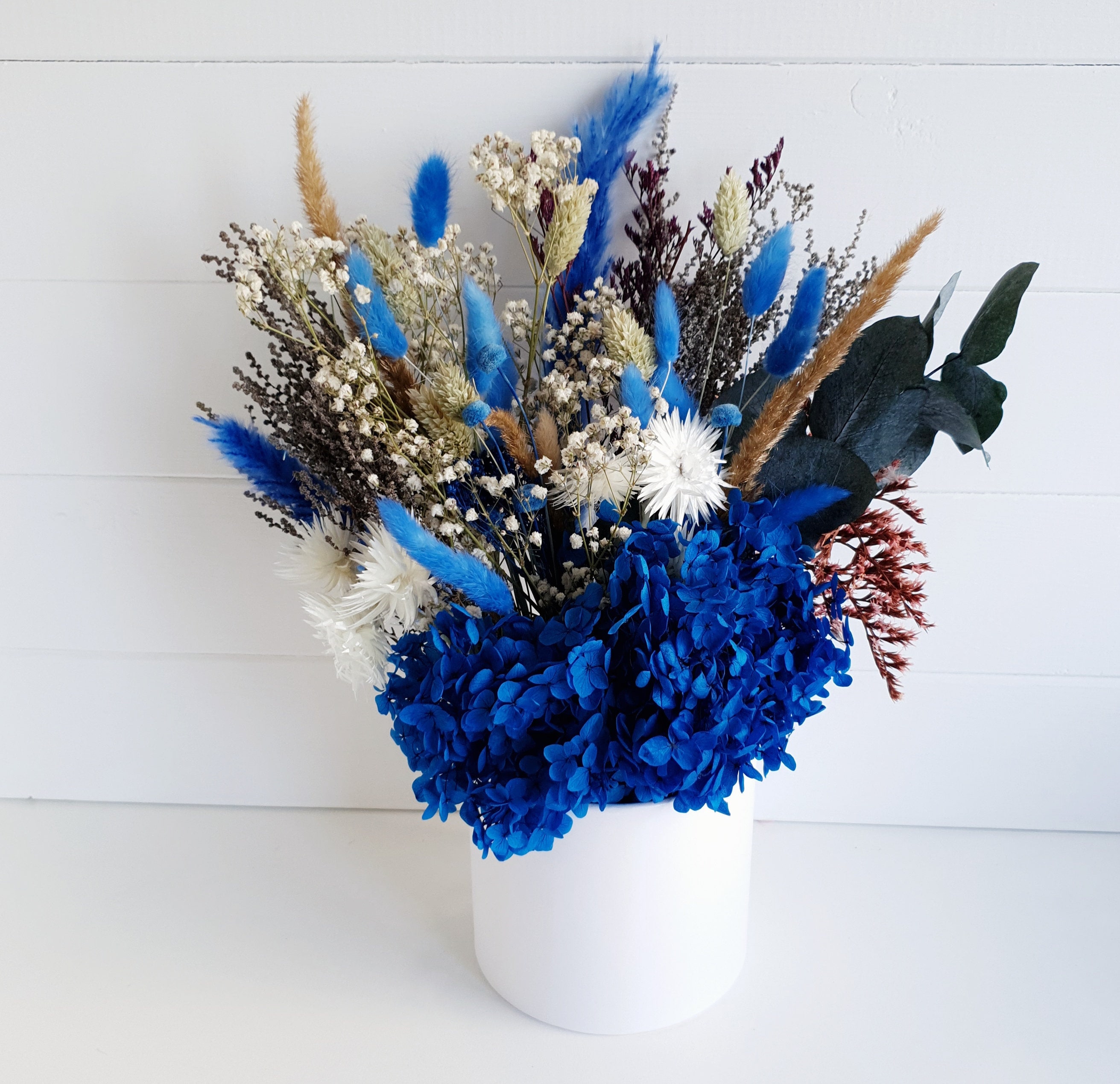 Dried flower bunches navy blue dry preserved flowers gift  etsy Dried flower bunches navy blue dry preserved flowers gift  etsy