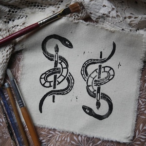 Snake & Paintbrush Patch - Double