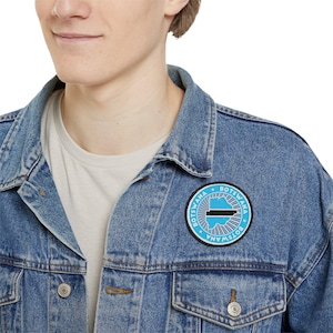 Botswana Vintage Flag Patch - 3&quot; (7.62 cm) Iron-On Circle for Clothing & Accessories - World Traveler, Travel Lover, Gift, Souvenir