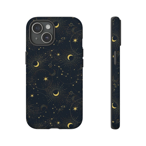 Star Gazer Cell Phone Case - Constellations, Night Sky, Astronomy, Moon & Stars, Astrology - Tough Case, Impact Resistant, Fits Many Models