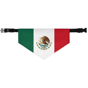 Mexico Mexican Flag Inspired Dog Pet Bandana Collar Adjustable - Etsy