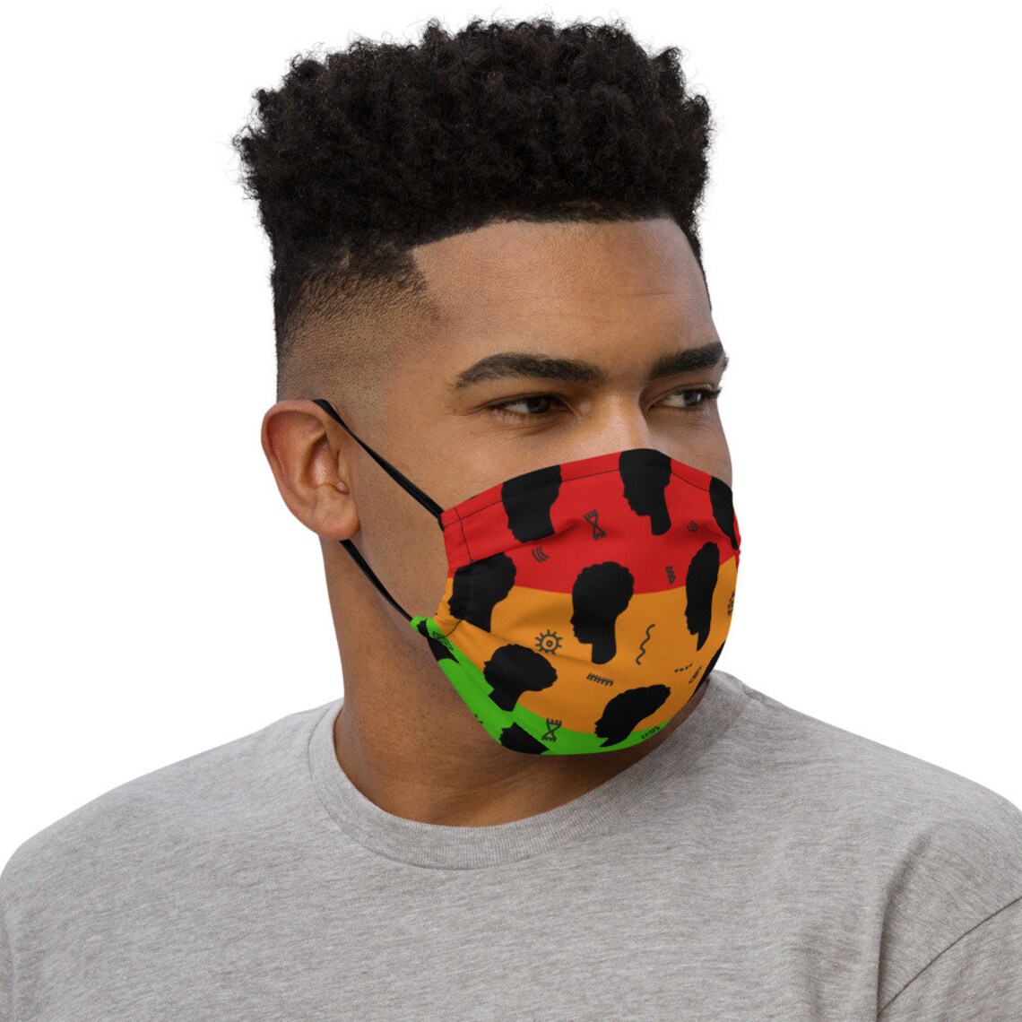 Black History Month Face Mask Cloth Reusable Washable Adult Etsy
