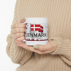 Denmark Coffee Mug: Danish Travel Souvenir Gift