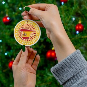 Spanien Weihnachten Ornament Keramik Vintage Stil Druck Spanische Flagge Karte Porzellan Geschenk Urlaub Dekoration Welterbe Reise Unter dem Motto